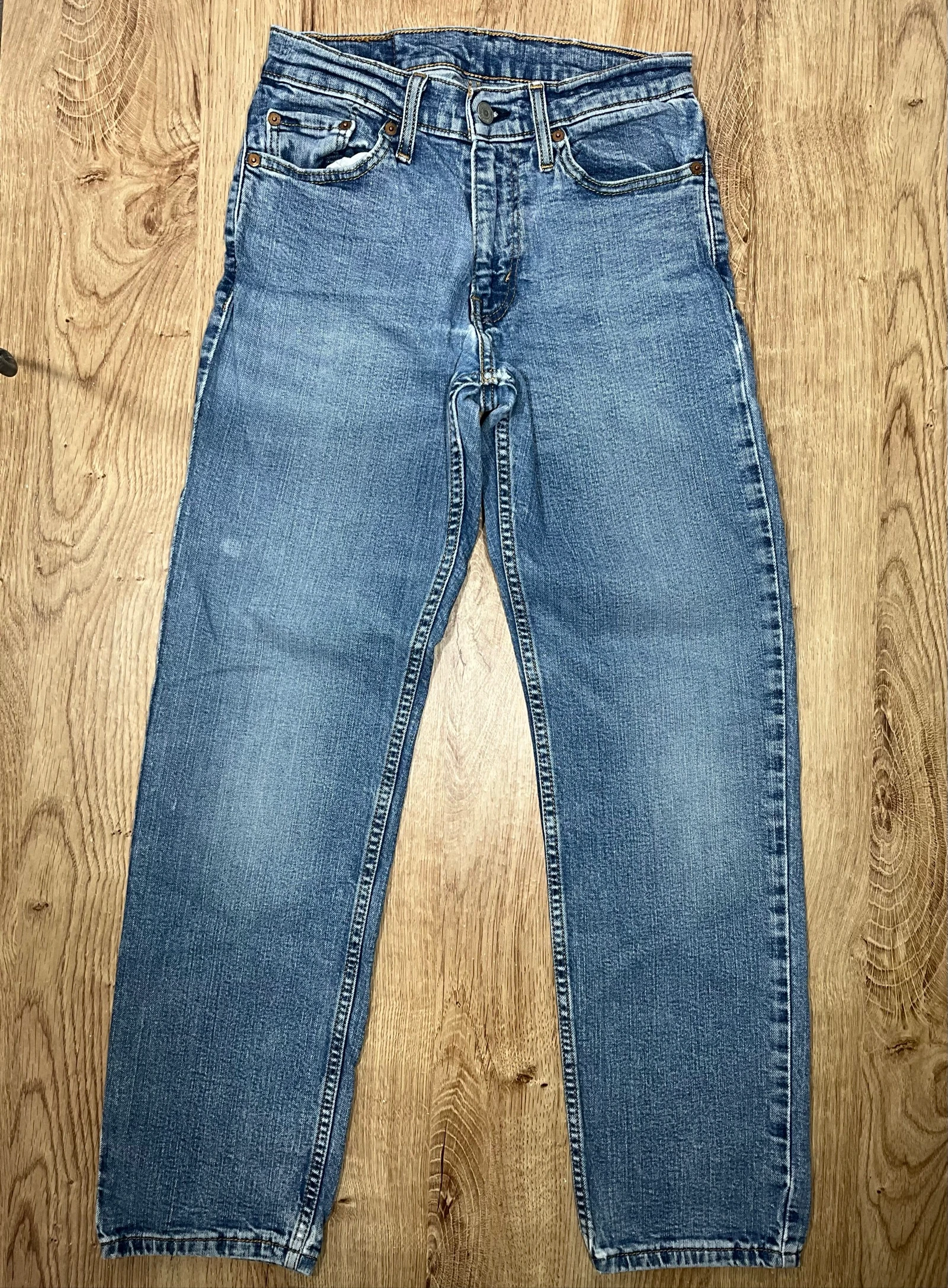 Levi's 513 Slim Straight W29 L30 Denim Vintage 99% Cotton Blue lvh 250 – photo 2